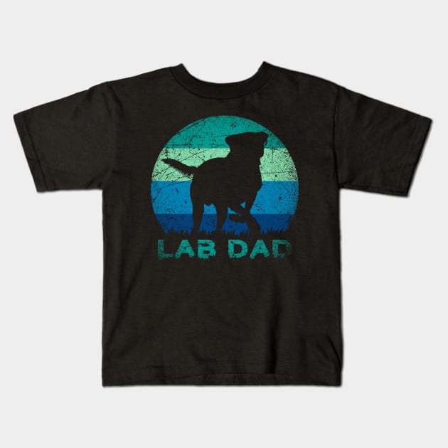 Lab Dad Labrador Kids T-Shirt by ShirtsShirtsndmoreShirts